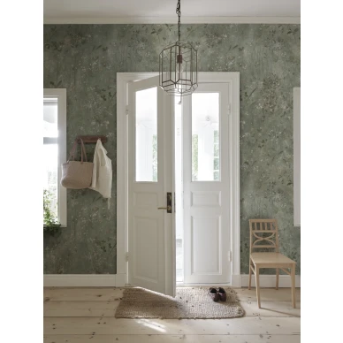 S10606 Juni Sage Green Sandberg Wallpaper interior1 kuva