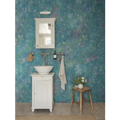 S10607 Juni Teal Sandberg Wallpaper interior1 kuva