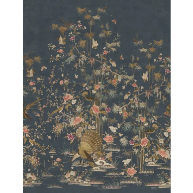 S10416 Chinoiserie Garden Dark Blue Sandberg Wallpaper product kuva