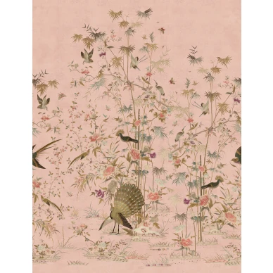 S10417 Chinoiserie Garden Pink Sandberg Wallpaper product kuva