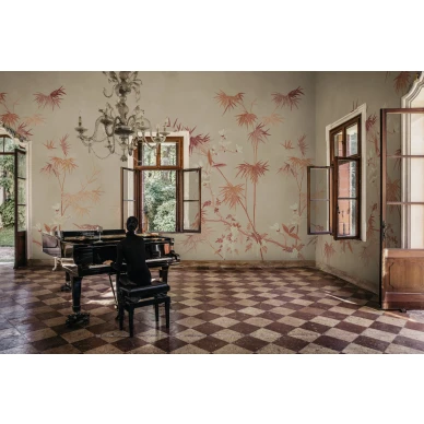 S10421 Bamboo Grove Clay Sandberg Wallpaper interior2 kuva