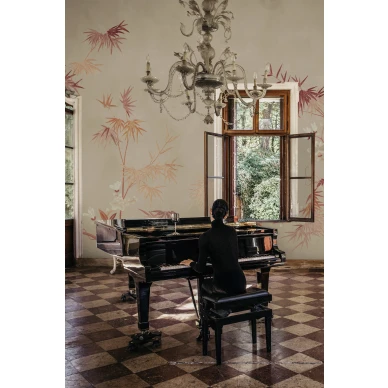 S10421 Bamboo Grove Clay Sandberg Wallpaper interior3 kuva