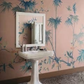 S10422 Bamboo Grove Pink Sandberg Wallpaper interior1