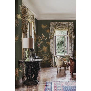 S10423 Bamboo Grove Dark Sandberg Wallpaper interior3 kuva