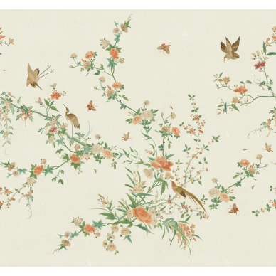 S10424 Bloom Spring Green Sandberg Wallpaper product image