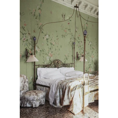 S10425 Bloom Green Sandberg Wallpaper interior3 1 image