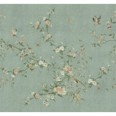 S10427 Bloom Teal Sandberg Wallpaper product image