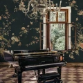 S10428 Bloom Midnight Blue Sandberg Wallpaper interior2