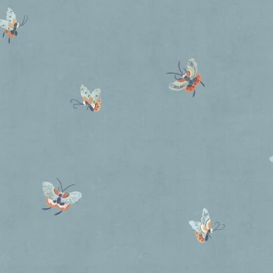 S10448 Butterflies Misty Blue Sandberg Wallpaper product kuva