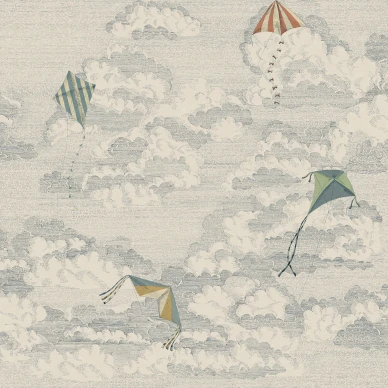 S10644 Bonnie and Kites Blue Sandberg Wallpaper product image