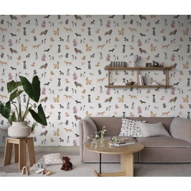 S10704 Taiga and Friends White Sandberg Wallpaper interior2 2100x1779 84a1c689 ab5a 46cc a137 f8a93f5efa3b kuva