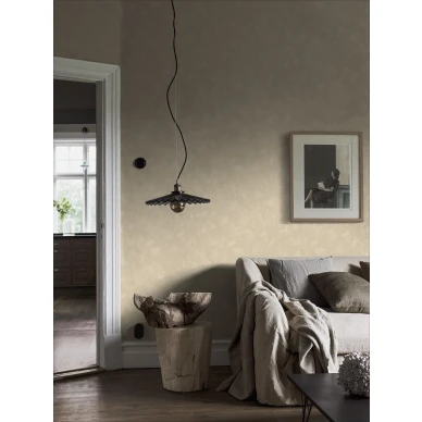 Painters Wall okrankeltainen yksivarinen tapetti olohuoneeseen Borastapeter 5081 image
