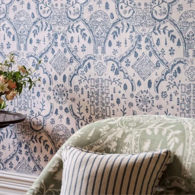 DHIP217510 1 SAW0235 01 SANDERSON Topiary View WALLPAPER c626 kuva