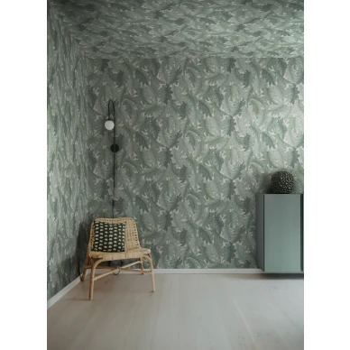 R21684 Swirling Fern Teal Rebel Walls interior1 kuva