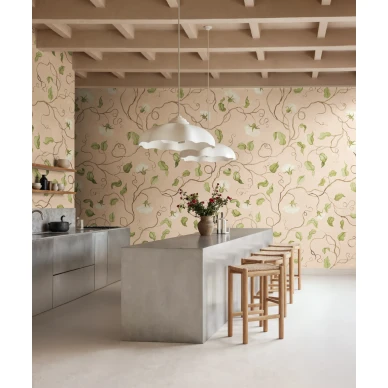 R21666 Soft Vines Pink Rebel Walls interior1 kuva