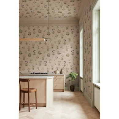 R22056 Timeless Flora Pink Rebel Walls interior1 kuva
