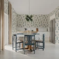 R22057 Timeless Flora Blue Rebel Walls interior1