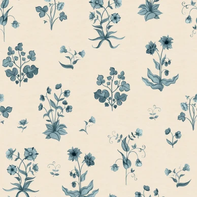 R22057 Timeless Flora Blue Rebel Walls product kuva