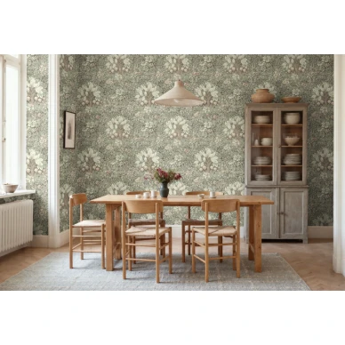 R21674 Flower Tree Light Green Rebel Walls interior1 kuva