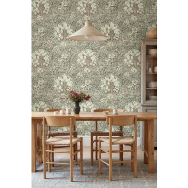 R21674 Flower Tree Light Green Rebel Walls interior2 kuva