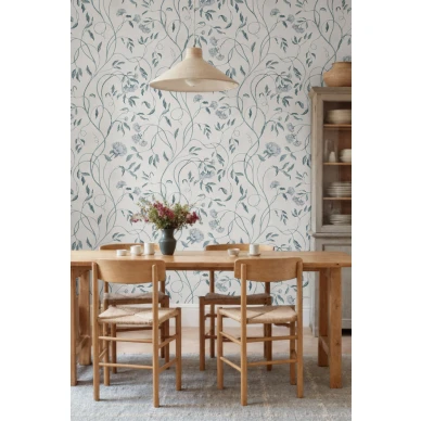R22063 Peony Bloom Blue Rebel Walls interior2 image