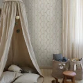 9874W Wavy Stripe Animals Roomshot