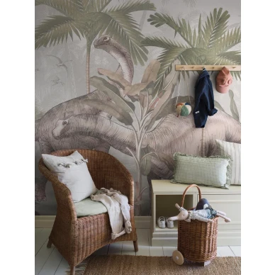 9875W Vintage Palms Dinosaurs Roomshot 2 kuva