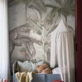 9875W Vintage Palms Dinosaurs Roomshot 4