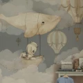 72 Flying Whale Wallpaper Mrs Mighetto Blue4 800x1200
