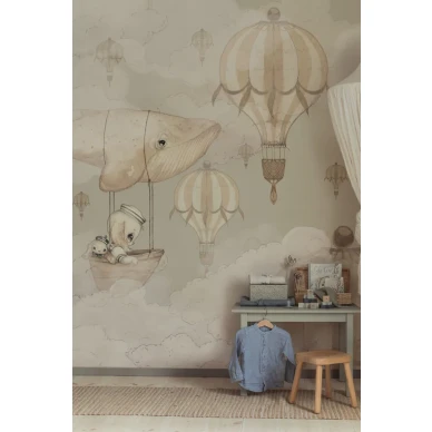 72 Flying Whale Wallpaper Mrs Mighetto GREY1r 768x1152 kuva