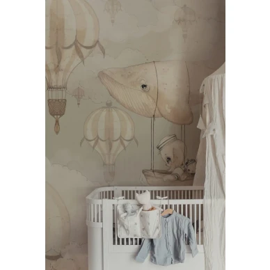 72 Flying Whale Wallpaper Mrs Mighetto GREY2r 768x1152 kuva