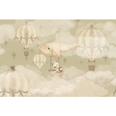 72 Flying Whale Wallpaper Mrs Mighetto Green O 800x533 kuva