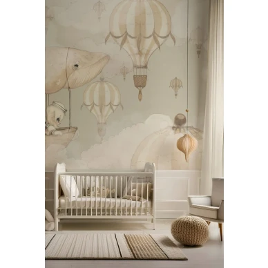 72 Flying Whale Wallpaper Mrs Mighetto Grey4 800x1200 kuva