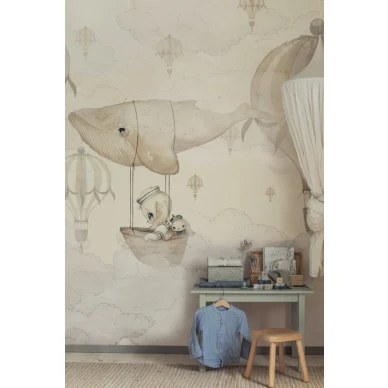 72 Flying Whale Wallpaper Mrs Mighetto White2 768x1152 kuva