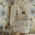 Sunflowers for Gittan Wallpaper BLUE 800x1200