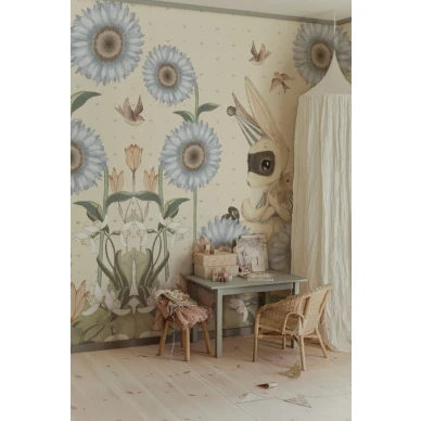 Sunflowers for Gittan Wallpaper BLUE2 768x1152 kuva