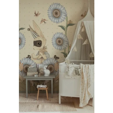 Sunflowers for Gittan Wallpaper BLUE4 800x1200 kuva