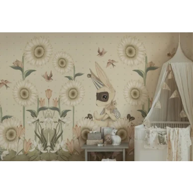 Sunflowers for Gittan Wallpaper WHITE7 768x512 kuva