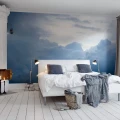 Above the Clouds sininen pilvitapetti makuuhuoneeseen Rebel Wallsilta R13681