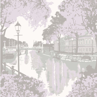 Aurajoki roosa maisematapetti kuva