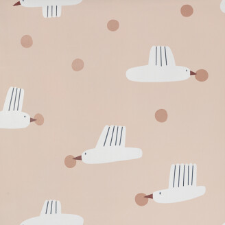 Birds and Berries hauska lastentapetti Ferm Livingilta image