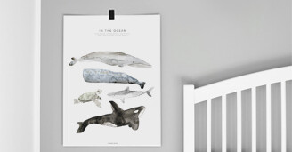 Juliste syntymapaivalahjaksi In The Ocean Fashionell