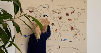 Maailmankartta The World Textile Map Ferm Livingilta v2