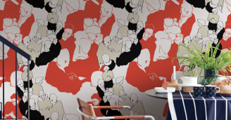 Marimekko Ystavat tapetti
