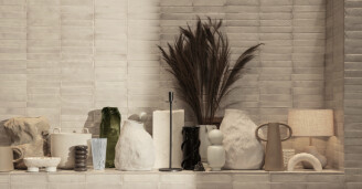 Moderni sisustus maljakoilla Water Swirl Ferm Living