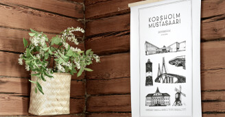 Olohuoneen juliste Mustasaari by Julia Back