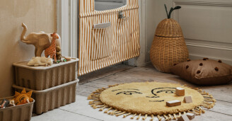 Pehmea matto lastenhuoneeseen Sun Tufted Rug Ferm Living