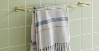 Pyyhetanko Brass Towel Hanger Hubsch