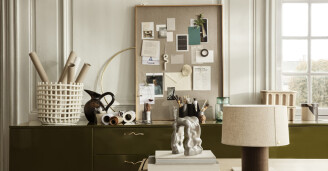 Sailytyskori tyohuoneeseen Ceramic Basket Ferm Living