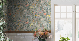 Varikas kukkatapetti Blomsterhav Borastapeter